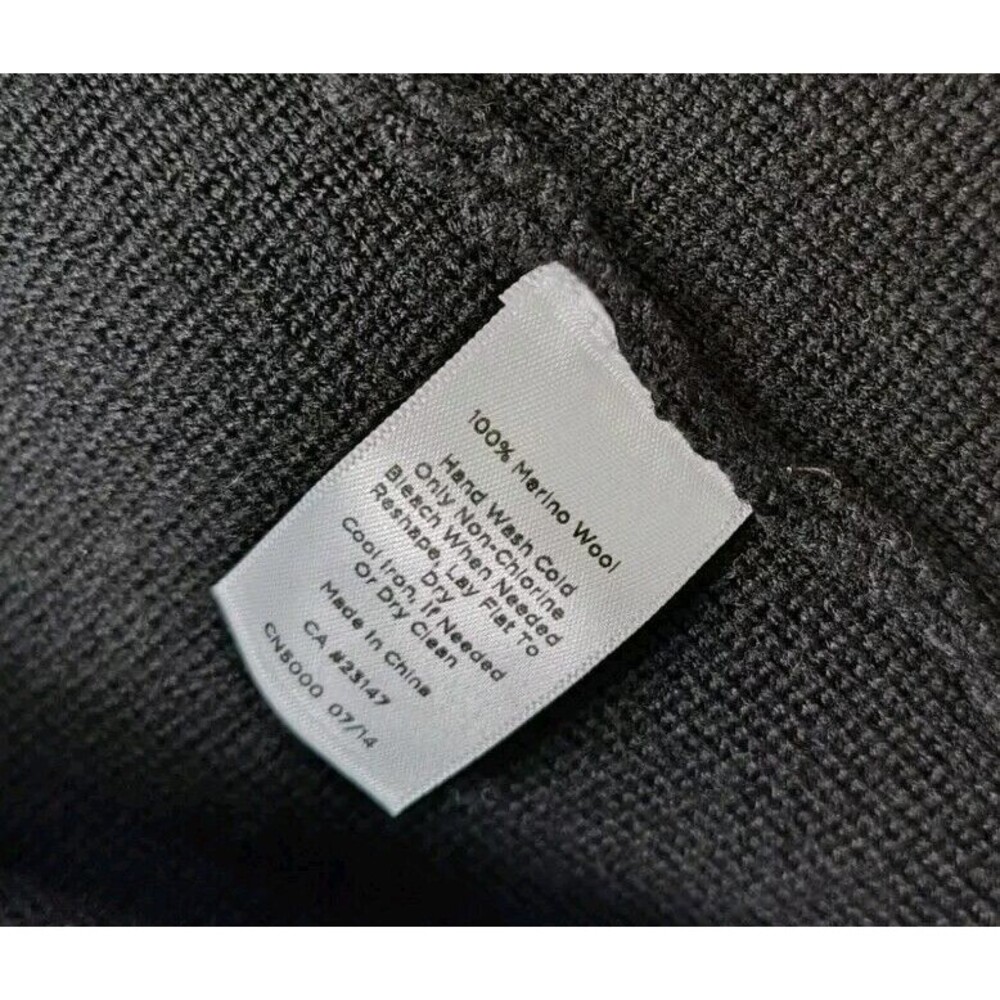 Talbots Merino Wool Black Open Front Jacket Sweater Small Office Career Travel - Picture 5 of 5
